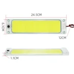 2 PCS ZS-3346 DC24V High Bright 105 COB Lamp Beads Car Dome Light Cabin Light Bar - Image 3