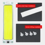 2 PCS ZS-3346 DC24V High Bright 105 COB Lamp Beads Car Dome Light Cabin Light Bar - Image 6