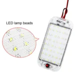 2 PCS ZS-3350 DC12-85V High Bright 48LEDs Lamp Beads Car Dome Light Cabin Light Bar - Image 3
