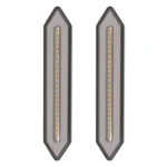 2 PCS Heavy Truck 100LED Two-color Running Water Light Guide Brake Steering Tail Rear Bumper Light - Image 2
