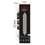 2 PCS Heavy Truck 100LED Two-color Running Water Light Guide Brake Steering Tail Rear Bumper Light - Image 7