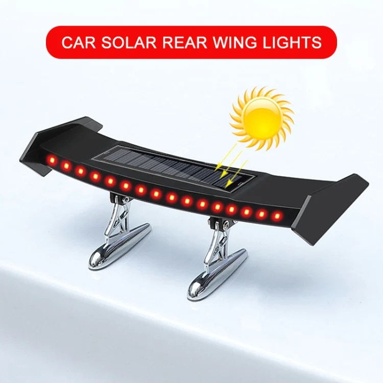 CRP5742_6.webp Car Mini Rear Wing with Light Solar Anti-collision Tail Light - Image 7
