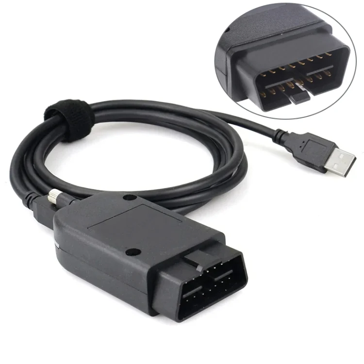 HEX ATMEGA162+16V8B+FT232RQ VAG 24.7 OBD2 Test Cable for Volkswagen / Audi, Software Version: English 24.7