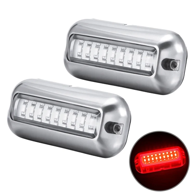CRP5773RL.webp 2 PCS MK-027 Ship / Yacht 10-30V 27LEDs Waterproof Stainless Steel Underwater Light - Image 1