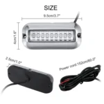 2 PCS MK-027 Ship / Yacht 10-30V 27LEDs Waterproof Stainless Steel Underwater Light - Image 4
