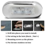 MK-056 Ship / Yacht 3 inch 12V LED Waterproof Stainless Steel Underwater Light - Image 4