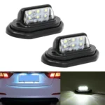 2 PCS MK-257 Car Van Bus Trailer LED Taillight Side Light 12-30V 6LEDs License Plate Light