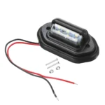 2 PCS MK-257 Car Van Bus Trailer LED Taillight Side Light 12-30V 6LEDs License Plate Light - Image 2