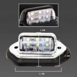 2 PCS MK-257 Car Van Bus Trailer LED Taillight Side Light 12-30V 6LEDs License Plate Light - Image 5