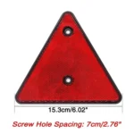 5 PCS MK-292 Trucks Trailers RV IP67 Waterproof Triangular Red Reflector - Image 2