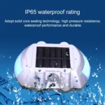 Solar Horseshoe Road Stud Light Car Guidance Light Road Deceleration Light, Constantly Bright Version - Image 7