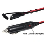 12V SAE Car Power Cord Cigarette Lighter Plug to Solar Battery Charging Connecting Cable, Length: 1.5m - Image 2