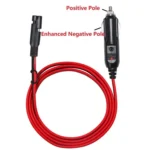 12V SAE Car Power Cord Cigarette Lighter Plug to Solar Battery Charging Connecting Cable, Length: 1.5m - Image 3