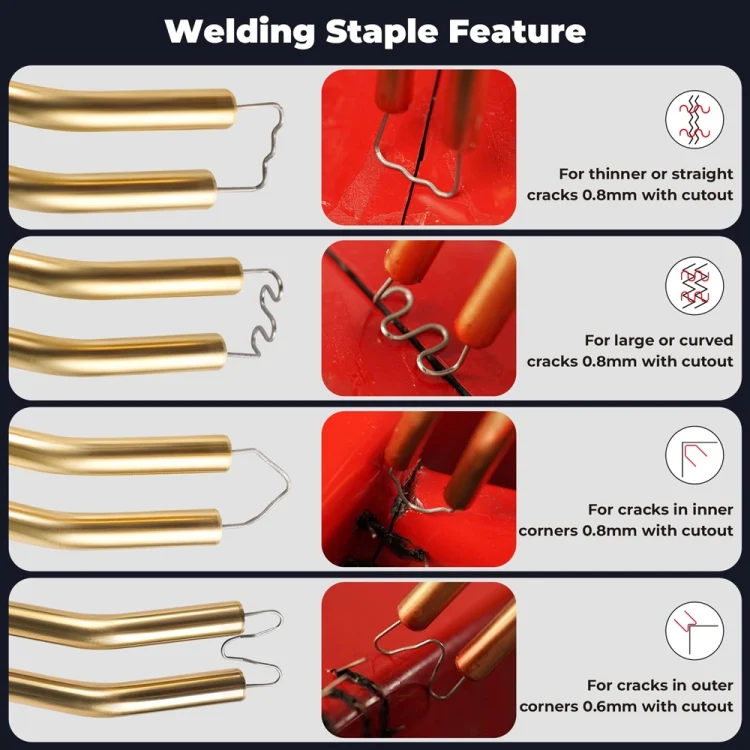 CRP5848_5.webp 70W Hot Stapler Plastic Welding Machine Car Bumper Repair Kit Plier, US Plug - Image 6