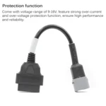 Motorcycle OBD 16PIN Female to 6PIN Connector Cable for Suzuki - Image 4