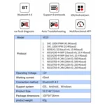 V019 OBD2 Scanner Bluetooth 4.0 ELM327 Car Diagnostic Tool - Image 7