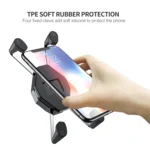 ZH-1558A1 Motorcycle Handlebar X-shape Aluminum Alloy Phone Holder - Image 4