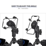 ZH-1558A1 Motorcycle Handlebar X-shape Aluminum Alloy Phone Holder - Image 10