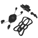 ZH-1558B1 Motorcycle Rear Mirror X-shape Aluminum Alloy Phone Holder - Image 8