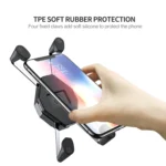 ZH-1558C1 Motorcycle M8 Ball Joint X-shape Aluminum Alloy Phone Holder - Image 4