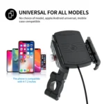 ZH-19414A1 Motorcycle Handlebar Qi USB Wireless Charging Phone Holder - Image 8