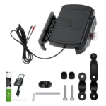 ZH-19414A1 Motorcycle Handlebar Qi USB Wireless Charging Phone Holder - Image 10