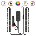 Y12 Cigarette Lighter Car Colorful RGB Foot LED Atmosphere Light - Image 2