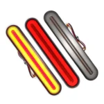 2 PCS Heavy-duty Truck Trailer 100LED Light Guide Two-color Brake Light - Image 2
