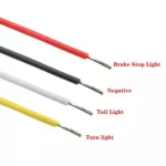 2 PCS Heavy-duty Truck Trailer 100LED Light Guide Two-color Brake Light - Image 4