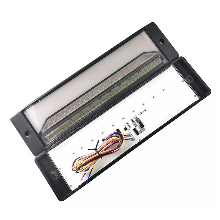 CRP5952_B2.webp 2 PCS Heavy-duty Truck Trailer 147LED Light Guide Three-color Brake Light - Image 3