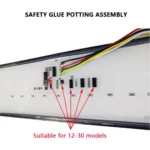 2 PCS Heavy-duty Truck Trailer 147LED Light Guide Three-color Brake Light - Image 4