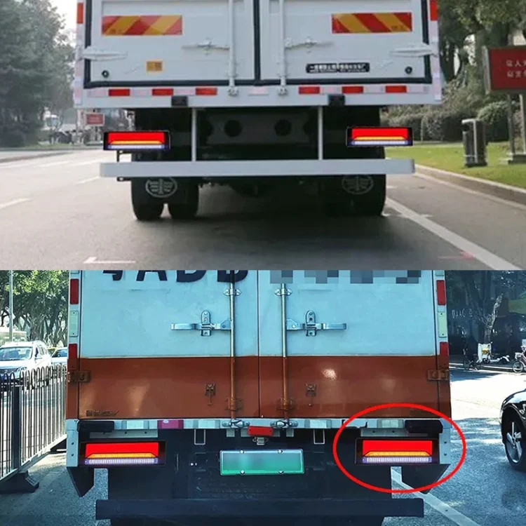 CRP5952_B6.webp 2 PCS Heavy-duty Truck Trailer 147LED Light Guide Three-color Brake Light - Image 7