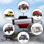 2 PCS Heavy-duty Truck Trailer 147LED Light Guide Three-color Brake Light - Image 8