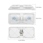 12V 48LEDs RV Camper Boat Ceiling Dome Light Spotlight - Image 3