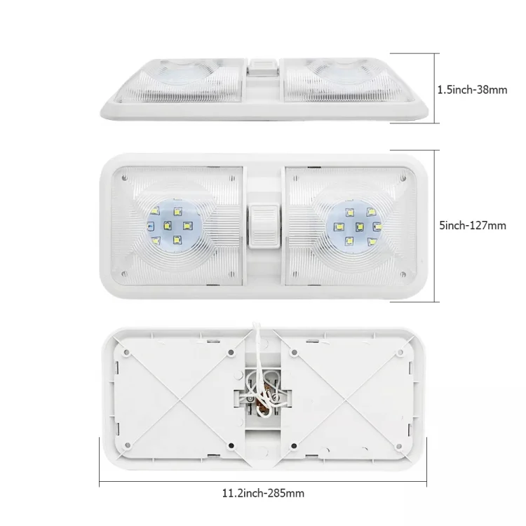 CRP5986_2.webp 12V 48LEDs RV Camper Boat Ceiling Dome Light Spotlight - Image 3