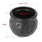 2 in 1 / Set Car Truck Tow Ball Cover Cap Towing Hitch Trailer Towball Protection - Image 3