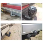 2 in 1 / Set Car Truck Tow Ball Cover Cap Towing Hitch Trailer Towball Protection - Image 7