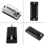 CS-978A1 FB1901 1 In 6 Out Independent Positive Negative Fuse Box without Fuse Piece for Auto Car Truck Boat - Image 2