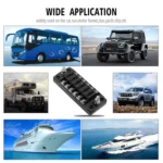 CS-978A1 FB1901 1 In 6 Out Independent Positive Negative Fuse Box without Fuse Piece for Auto Car Truck Boat - Image 7