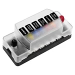 ZH-978A1 FB1901 1 In 6 Out 6 Ways Independent Positive Negative Fuse Box with 12 Fuses for Auto Car Truck Boat - Image 2