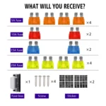ZH-978A1 FB1901 1 In 6 Out 6 Ways Independent Positive Negative Fuse Box with 12 Fuses for Auto Car Truck Boat - Image 8