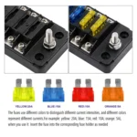 ZH-979A1 FB1903 1 In 1 Out 6 Ways No Distinction Positive Negative Fuse Box with 12 Fuses for Auto Car Truck Boat - Image 4