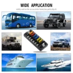 ZH-979A1 FB1903 1 In 1 Out 6 Ways No Distinction Positive Negative Fuse Box with 12 Fuses for Auto Car Truck Boat - Image 7