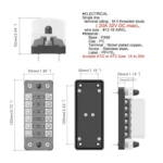 ZH-979A1 FB1903 1 In 1 Out 6 Ways No Distinction Positive Negative Fuse Box with 12 Fuses for Auto Car Truck Boat - Image 9