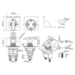 Yacht RV Battery Cut-off Switch with Lock - Image 4