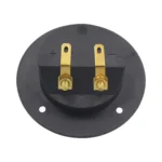2 in 1 / Set Car Double Binding Round Gold Plate Push Spring Loaded Jacks Speaker Box - Image 4
