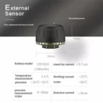 USB TPMS Tire Pressure Monitoring System Android with External Sensor for Car Radio DVD Player - Image 5