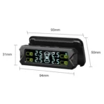 Car High Precision Solar Charging Tire Pressure Monitoring System TPMS, Built-in Beep Sensor - Image 11