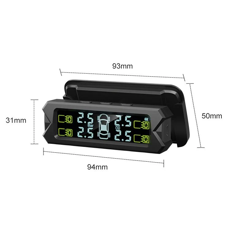 CRP6148_10.webp Car High Precision Solar Charging Tire Pressure Monitoring System TPMS, Built-in Beep Sensor - Image 11