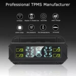 Car High Precision Solar Charging Tire Pressure Monitoring System TPMS, Built-in Beep Sensor - Image 5